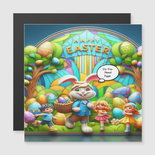 Easter rabbit magical land (Front/Back)