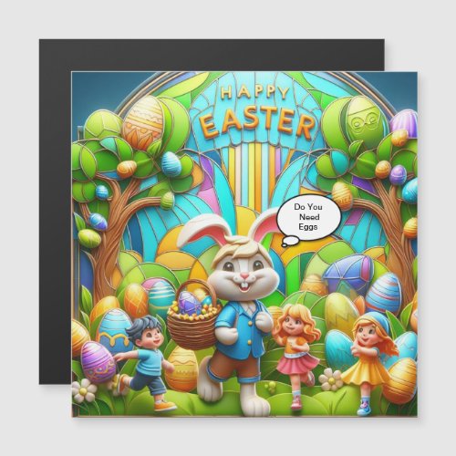 Easter rabbit magical land