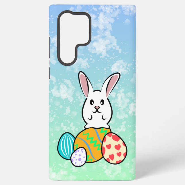 Easter Rabbit on Easter Eggs Samsung Galaxy Case (Back)