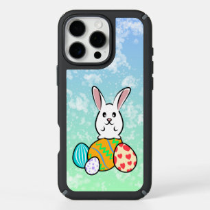 Easter Rabbit on Easter Eggs iPhone 16 Pro Max Case