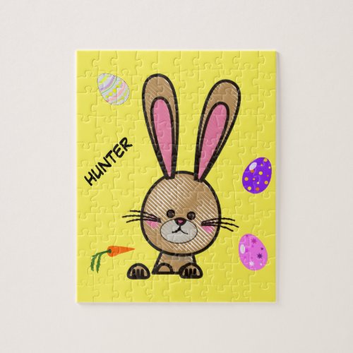 Easter Rabbit personalized puzzle Jigsaw Puzzle
