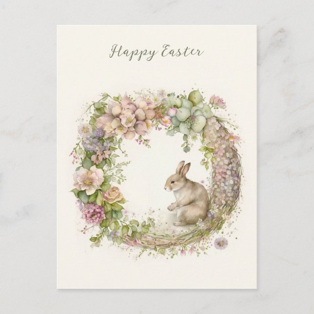 Easter Rabbit Postcard (Front)