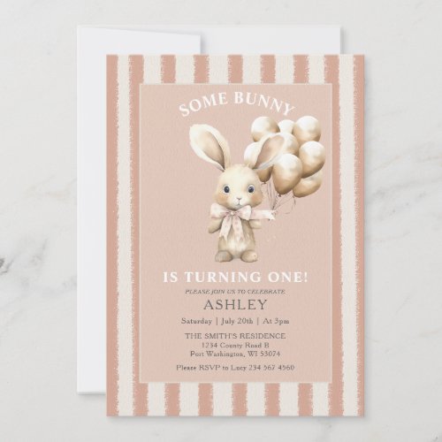 Easter Rabbit Some Bunny First Birthday