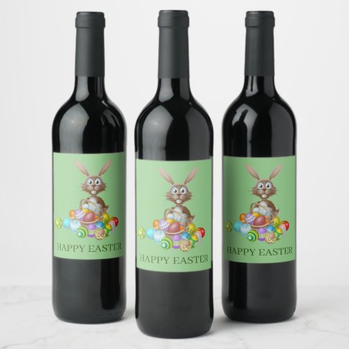 Easter Rabbit Wine Label