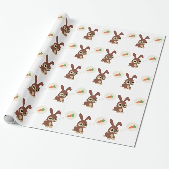 easter rabbit wrapping paper (Unrolled)