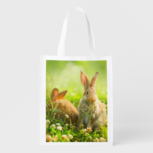 Easter Rabbits Grocery Bag