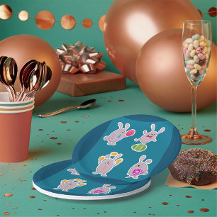 Easter Rabbits Paper Plates