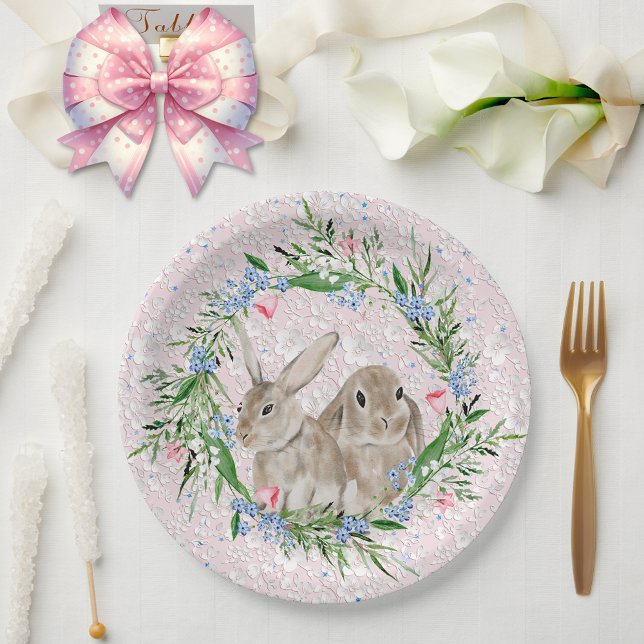 Easter Rabbits Paper Plates (Creator Uploaded)