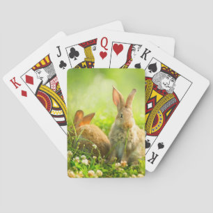 Easter Rabbits Poker Cards
