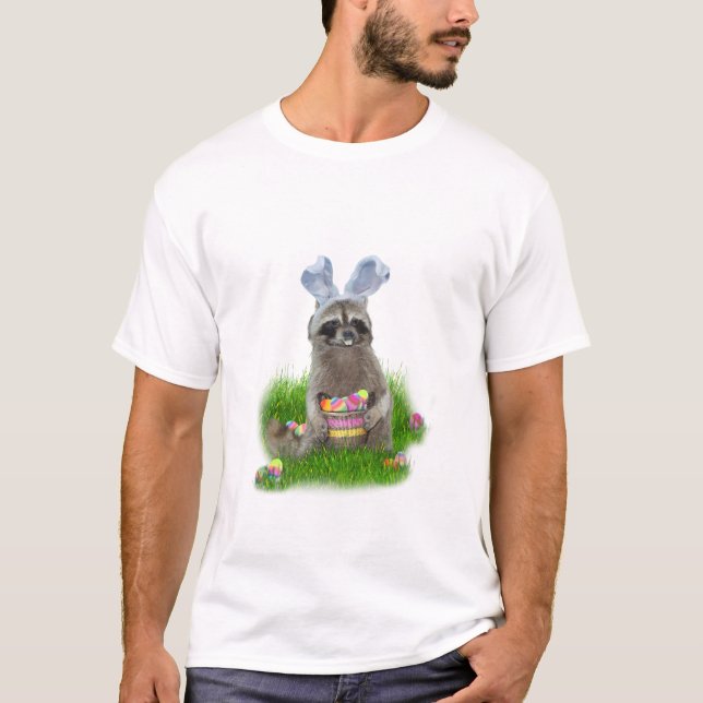 Easter Raccoon Bandit T-Shirt (Front)