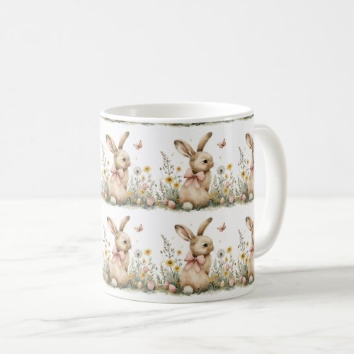 Easter Radiant Rabbit  Spring Delights Coffee Mug