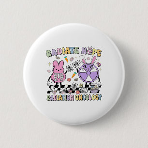 Easter Radiate Hope Radiation Oncology Nurse Xray Button