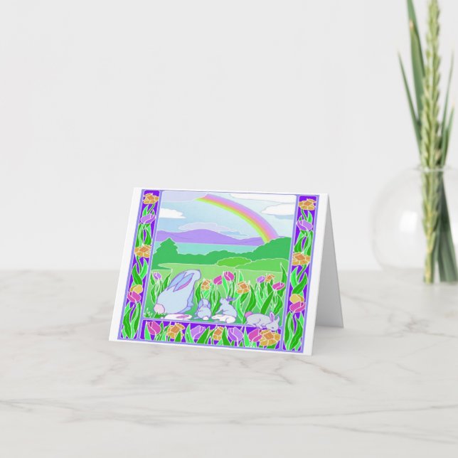 Easter Rainbow - Note Card (Front)