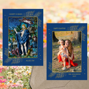 Easter Religious Christian Catholic Family Photo Holiday Card