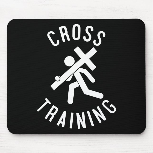 Easter Religious Fun Christian Cross Training Gift Mouse Pad (Front)