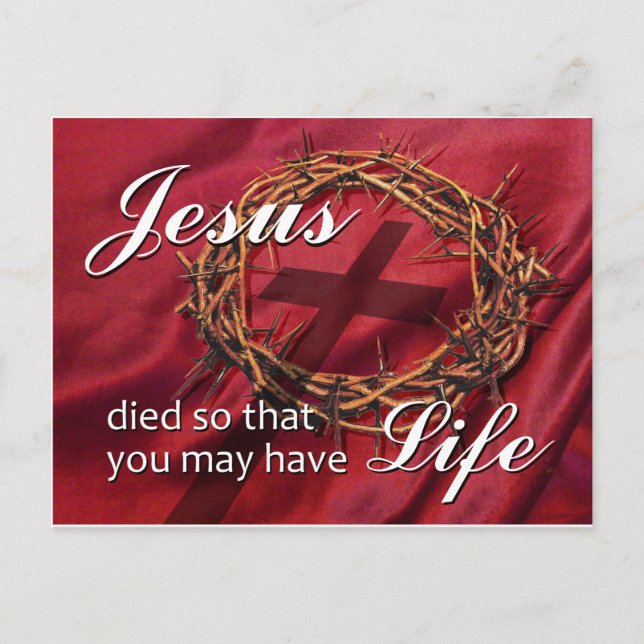 Easter Religious Holiday Postcard (Front)