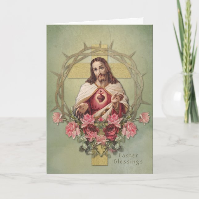 Easter Religious Resurrection Jesus Prayer Holiday (Front)