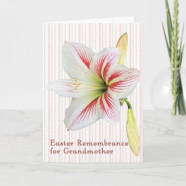 Easter Remembrance Card for Grandmother (Front)