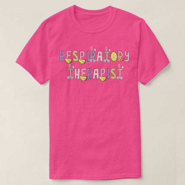 Easter Respiratory Therapist Bunny Cutest Bunny In T-Shirt (Design Front)