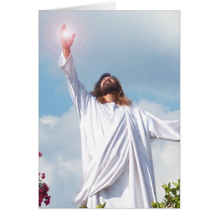 Easter Ressurected God Jesus Christ Greeting Card