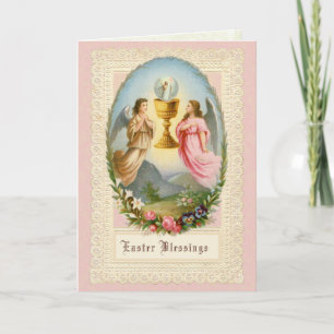 Easter Resurrection Angels Jesus Catholic Holiday Card