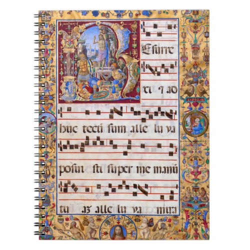 Easter Resurrection Gregorian Medieval Antiphon Notebook