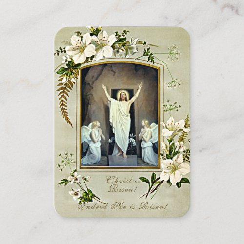 Easter Resurrection Holy Cards Paschal Prayer