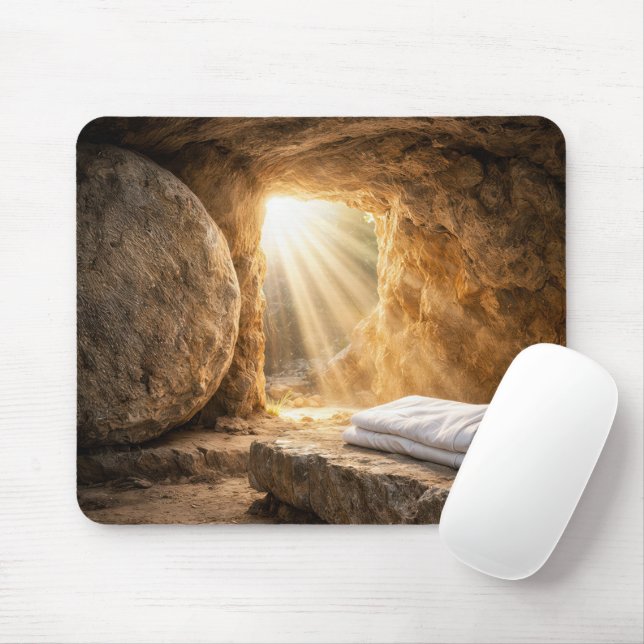 Easter Resurrection Morning Empty Tomb Mouse Pad (With Mouse)