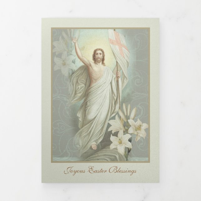 Easter Resurrection Prayer Jesus Poem  Tri-Fold (Cover)