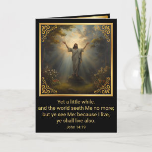 Easter Resurrection Religious Holiday Card