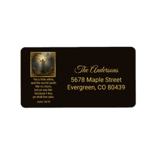 Easter Resurrection Religious Label