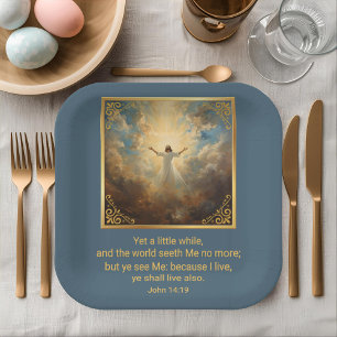 Easter Resurrection Religious  Paper Plates