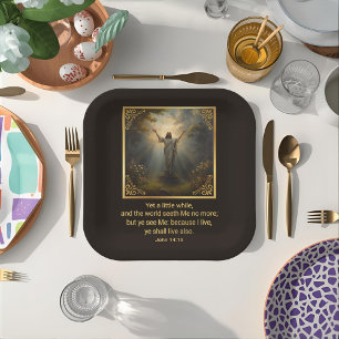 Easter Resurrection Religious Paper Plates