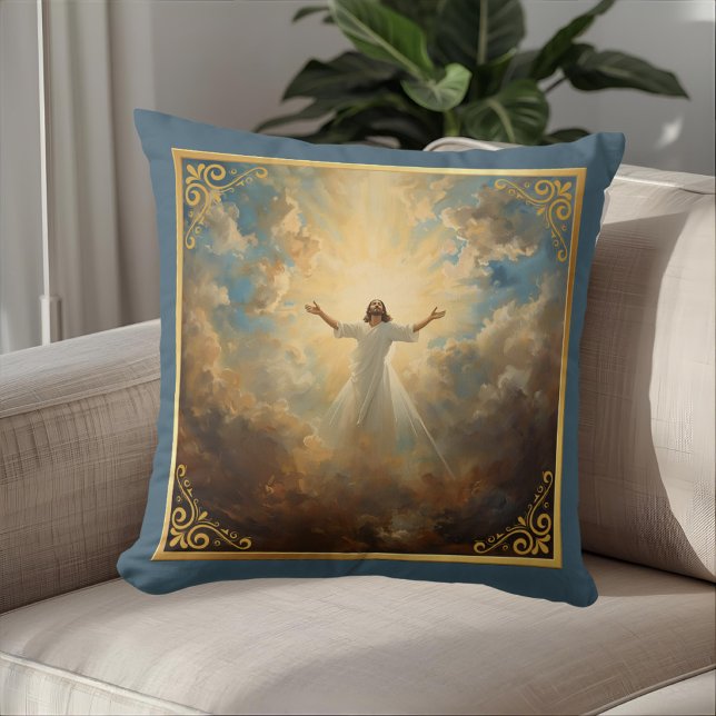 Easter Resurrection Religious  Throw Pillow (Creator Uploaded)