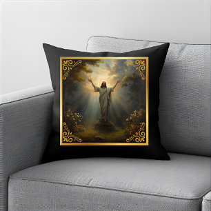 Easter Resurrection Religious Throw Pillow
