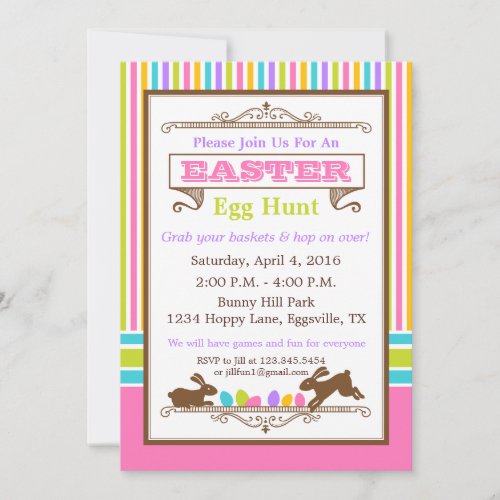 Easter Retro Look Invitation