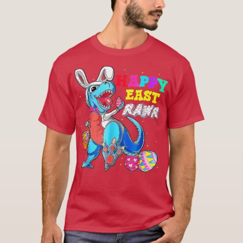 Easter  Rex Dinosaur Bunny Egg Costume Happy Eastr T_Shirt