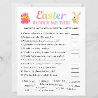 Easter Riddle Me This Game