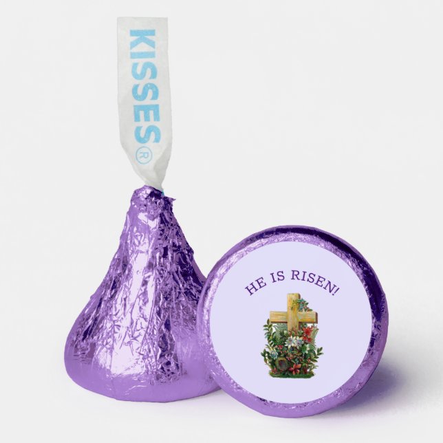 Easter RISEN Candy Hershey®'s Kisses® (Front)