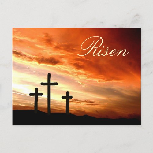 Easter Risen Holiday Postcard