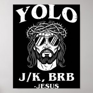 Easter Risen Jesus Funny Religious Men Women Kids Poster