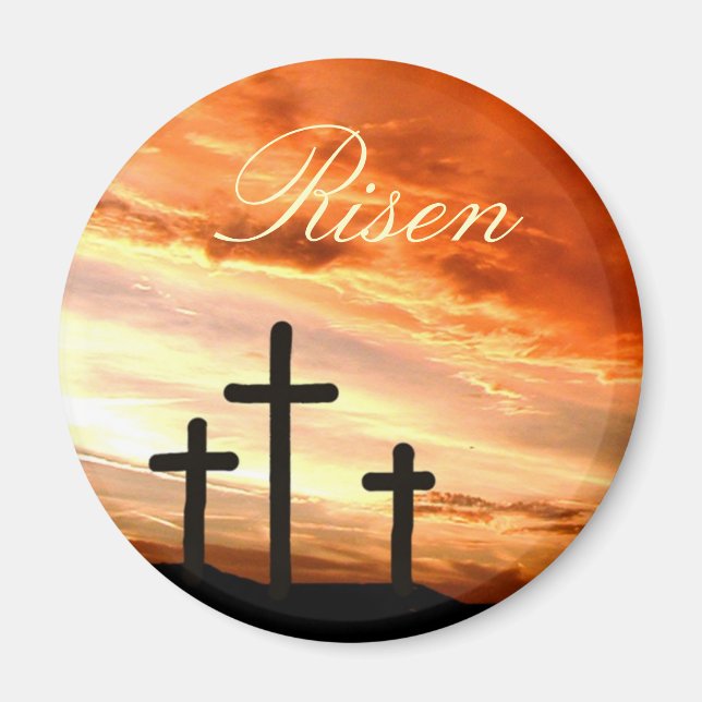 Easter risen magnet (Front)