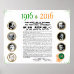 1916 Easter Rising Irish Proclamation Poster | Zazzle