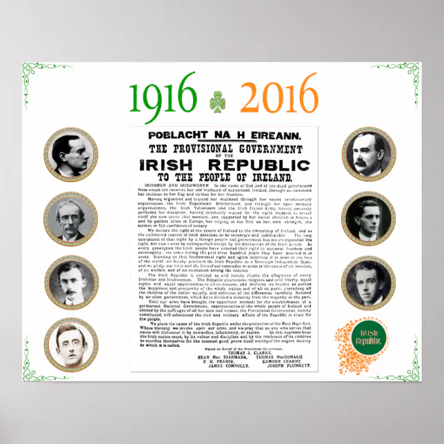 Easter Rising 1916 - 2016 Commemorative Poster | Zazzle