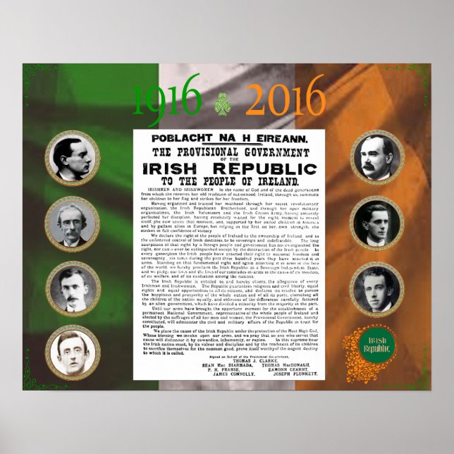 Easter Rising 1916 - 2016 Commemorative Poster (Front)