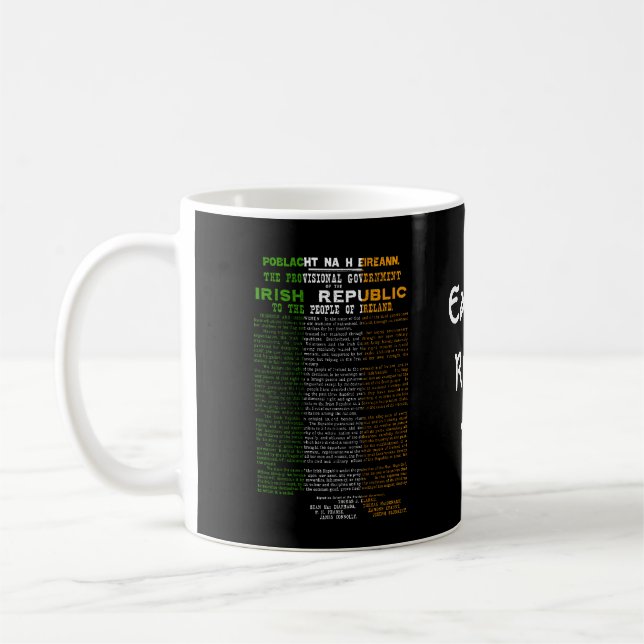 Easter Rising 1916 Irish Republican Proclaimation Coffee Mug (Left)