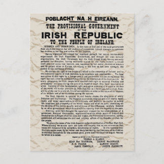 Easter Rising Proclamation of the Irish Republic Postcard