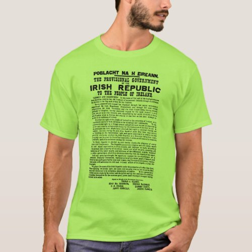 Easter Rising Proclamation of the Irish Republic T_Shirt