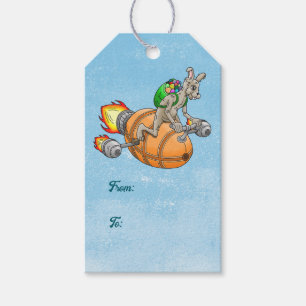 Easter Rocket Bunny Gift Tags