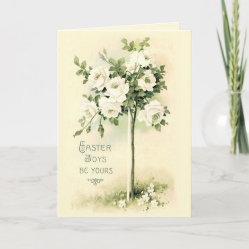 Easter Rose Tree Holiday Card